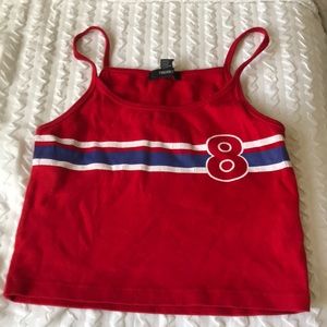 Retro 8 ball crop top